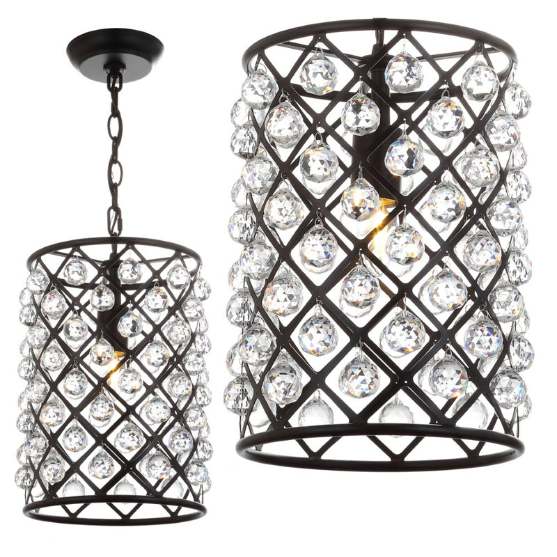 Gabrielle Crystal/Metal LED Pendant
