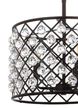 Gabrielle Crystal/Metal LED Pendant - JONATHAN Y