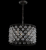 Gabrielle Crystal/Metal LED Pendant - JONATHAN Y