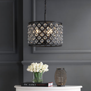 Gabrielle Crystal/Metal LED Pendant - JONATHAN Y