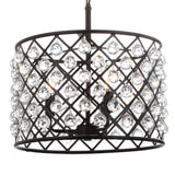 Gabrielle Crystal/Metal LED Pendant - JONATHAN Y