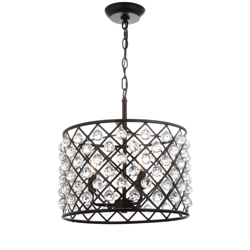 Gabrielle Crystal/Metal LED Pendant - JONATHAN Y