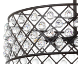Gabrielle Crystal/Metal LED Pendant - JONATHAN Y