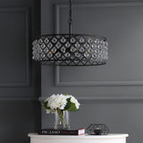 Gabrielle Crystal/Metal LED Pendant - JONATHAN Y