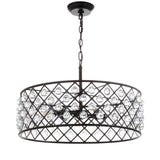 Gabrielle Crystal/Metal LED Pendant - JONATHAN Y