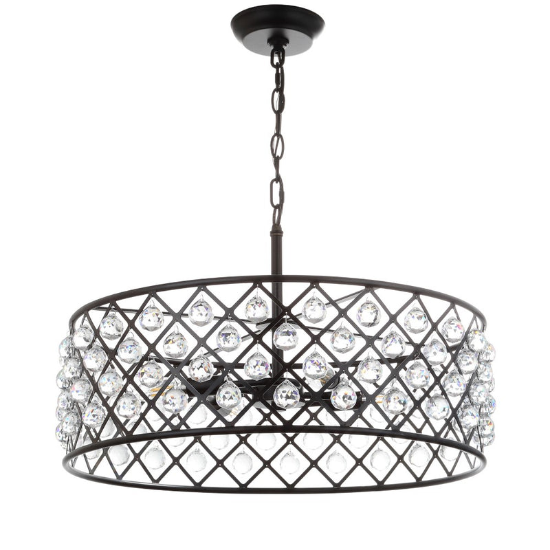 Gabrielle Crystal/Metal LED Pendant - JONATHAN Y