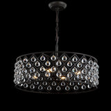Gabrielle Crystal/Metal LED Pendant - JONATHAN Y