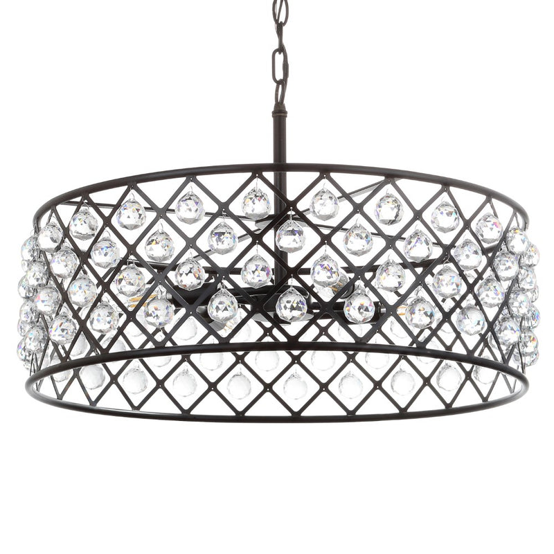 Gabrielle Crystal/Metal LED Pendant - JONATHAN Y
