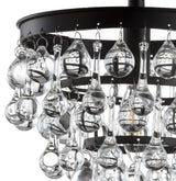 Toronto Metal/Crystal LED Flush Mount - JONATHAN Y