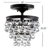 Toronto Metal/Crystal LED Flush Mount - JONATHAN Y