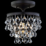 Toronto Metal/Crystal LED Flush Mount - JONATHAN Y