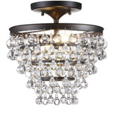 Toronto Metal/Crystal LED Flush Mount - JONATHAN Y