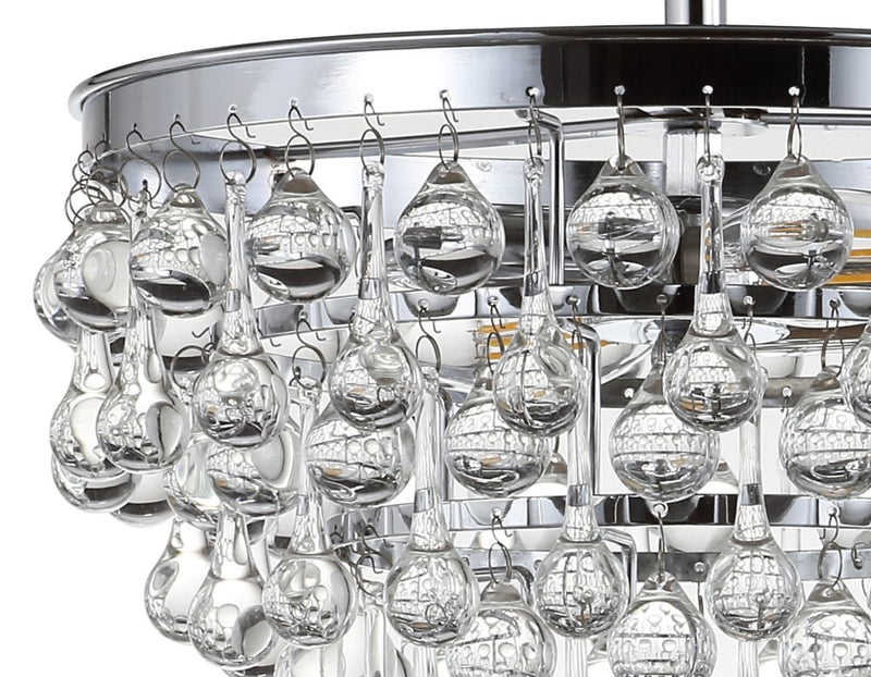 Toronto Metal/Crystal LED Flush Mount - JONATHAN Y