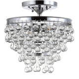 Toronto Metal/Crystal LED Flush Mount - JONATHAN Y