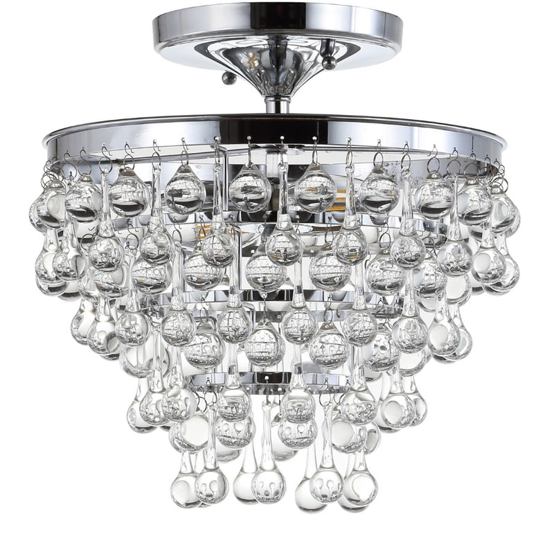 Toronto Metal/Crystal LED Flush Mount - JONATHAN Y