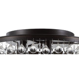 Toronto 16" Metal/Crystal LED Flush Mount - JONATHAN Y