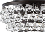 Toronto 16" Metal/Crystal LED Flush Mount - JONATHAN Y