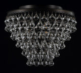 Toronto 16" Metal/Crystal LED Flush Mount - JONATHAN Y