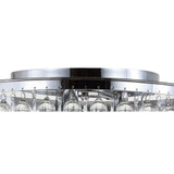 Toronto 16" Metal/Crystal LED Flush Mount - JONATHAN Y