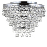 Toronto 16" Metal/Crystal LED Flush Mount - JONATHAN Y