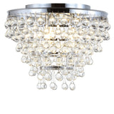 Toronto 16" Metal/Crystal LED Flush Mount - JONATHAN Y