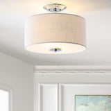 Marc 15" Metal LED Semi-Flush Mount - JONATHAN Y