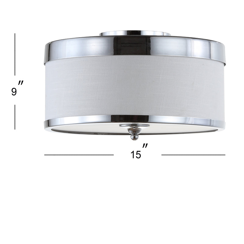 David 15" Metal LED Flush Mount - JONATHAN Y