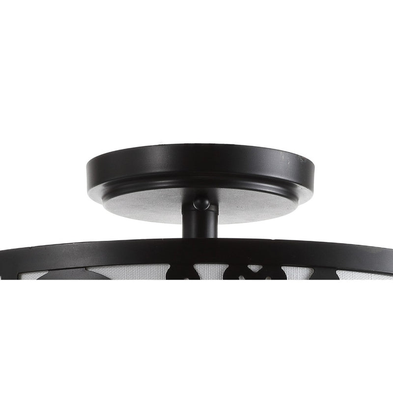 Katherine 15" Metal LED Semi Flush Mount - JONATHAN Y