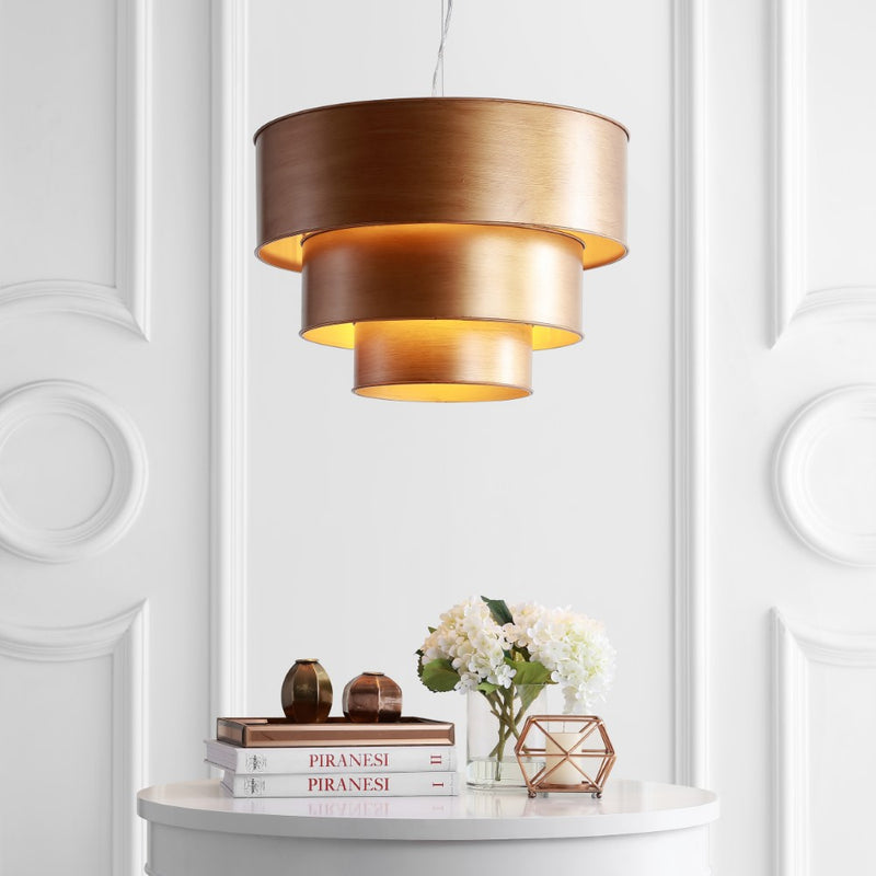 Lynn 21" Tier Metal LED Pendant - JONATHAN Y