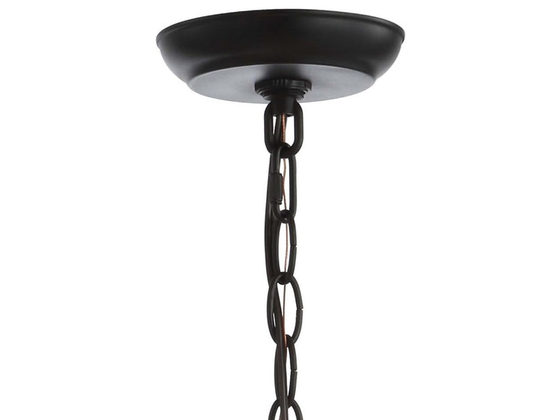 Soka 20" Adjustable Globe Metal/Rope LED Pendant - JONATHAN Y