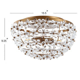 Isabelle 15.5" Metal/Acrylic LED Flush Mount