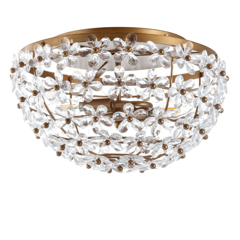 Isabelle 15.5" Metal/Acrylic LED Flush Mount