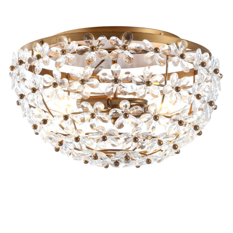 Isabelle 15.5" Metal/Acrylic LED Flush Mount