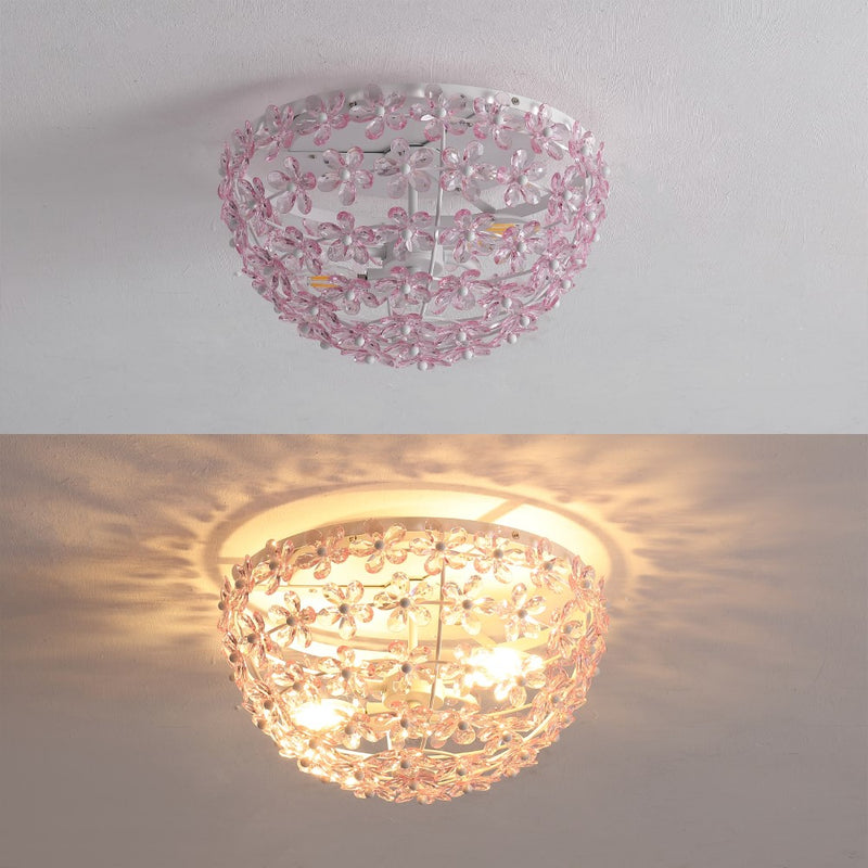 Isabelle 15.5" Metal/Acrylic LED Flush Mount
