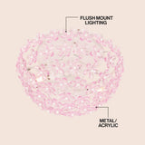 Isabelle 15.5" Metal/Acrylic LED Flush Mount