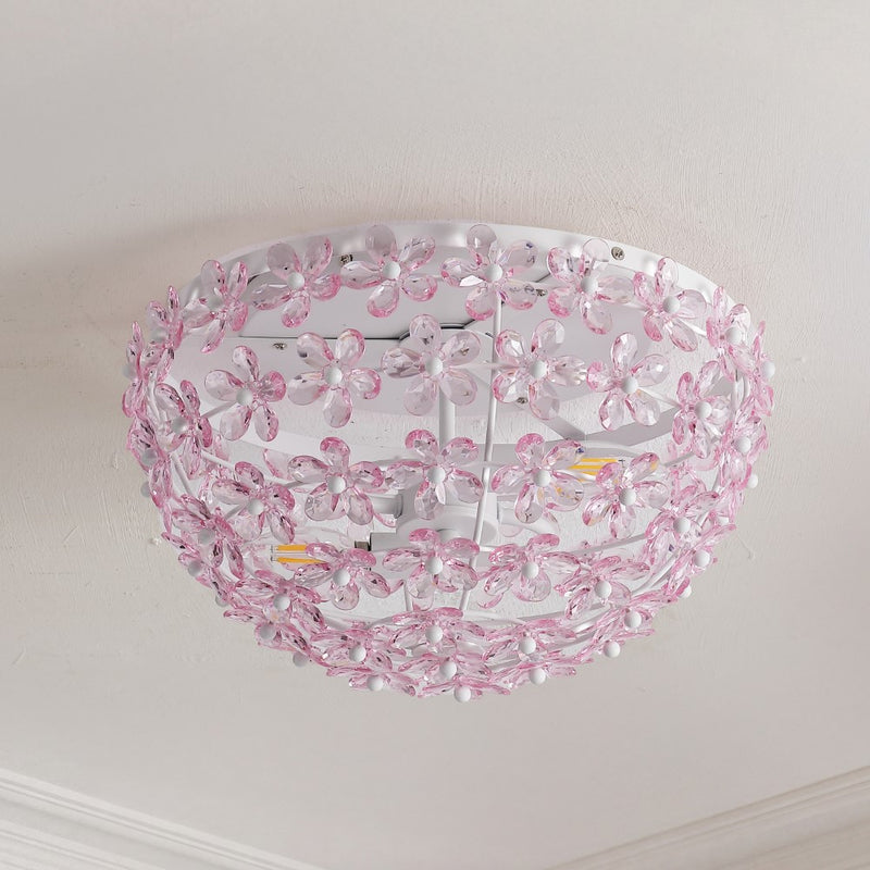 Isabelle 15.5" Metal/Acrylic LED Flush Mount