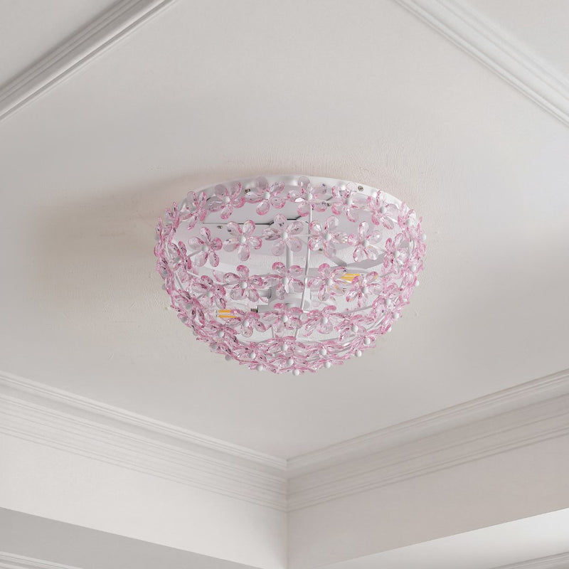 Isabelle 15.5" Metal/Acrylic LED Flush Mount