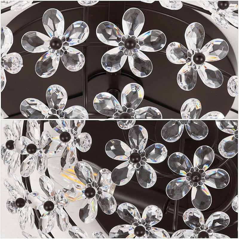 Isabelle 15.5" Metal/Acrylic LED Flush Mount
