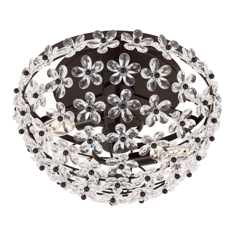 Isabelle 15.5" Metal/Acrylic LED Flush Mount