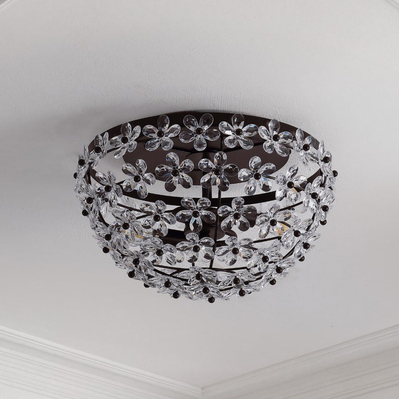 Isabelle 15.5" Metal/Acrylic LED Flush Mount