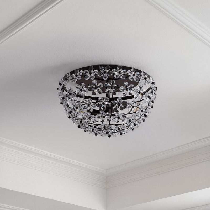 Isabelle 15.5" Metal/Acrylic LED Flush Mount