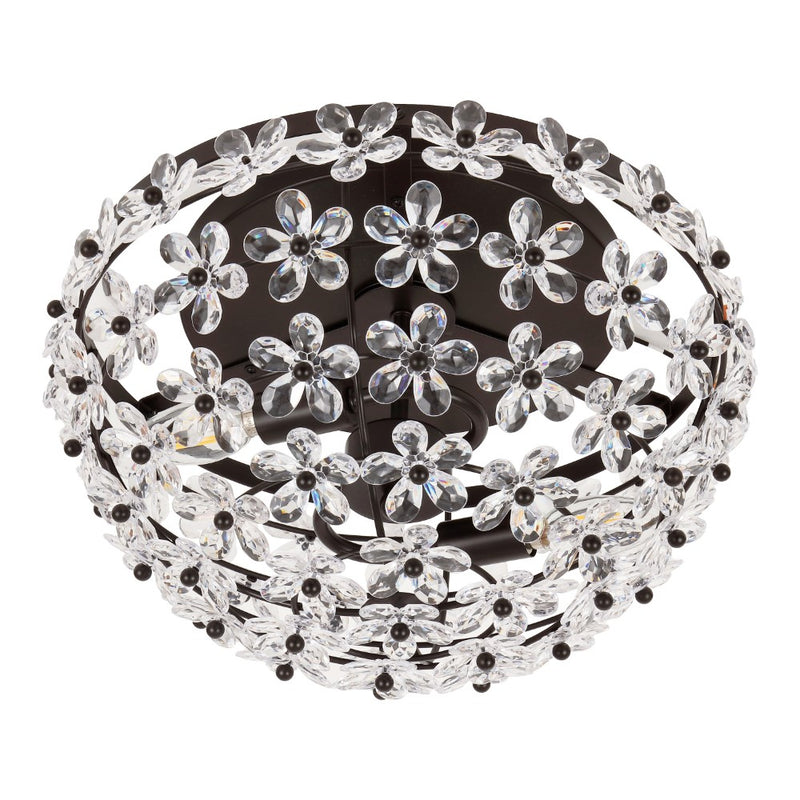 Isabelle 15.5" Metal/Acrylic LED Flush Mount