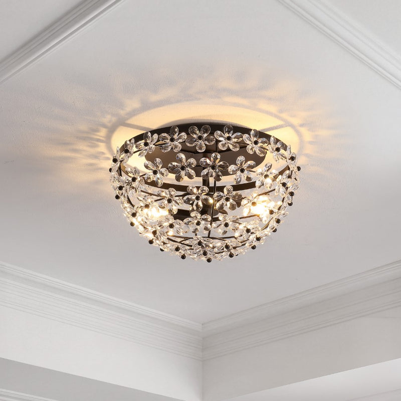 Isabelle 15.5" Metal/Acrylic LED Flush Mount