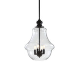 Adam Adjustable Metal/Glass LED Pendant - JONATHAN Y