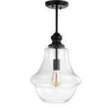 Adam Adjustable Metal/Glass LED Pendant - JONATHAN Y