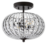 Catalina 11.7" Metal /Acrylic LED Semi Flush Mount - JONATHAN Y