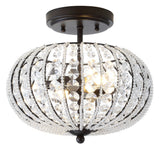 Catalina 11.7" Metal /Acrylic LED Semi Flush Mount - JONATHAN Y