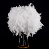 Stork 16" Feather Metal LED Table Lamp - JONATHAN Y