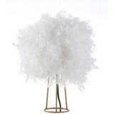 Stork 16" Feather Metal LED Table Lamp - JONATHAN Y