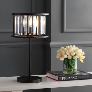 Bevin 21.5" Metal/Crystal LED Table Lamp - JONATHAN Y